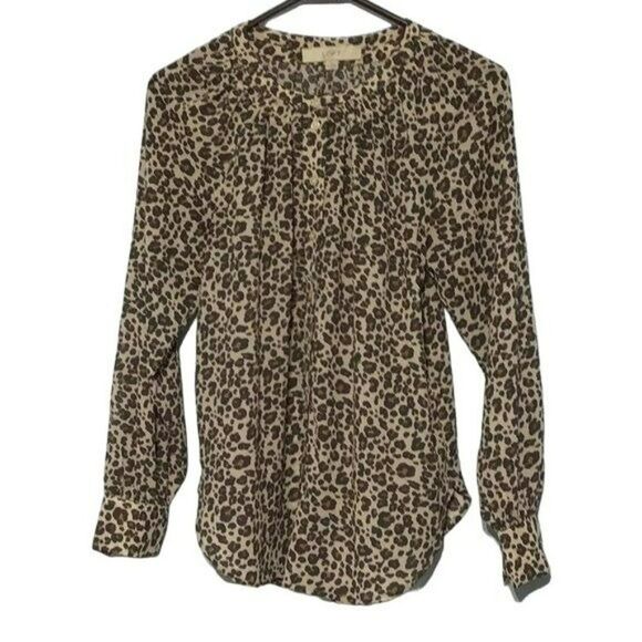 Loft Animal Print Pullover Top XS - Picture 1 of 6